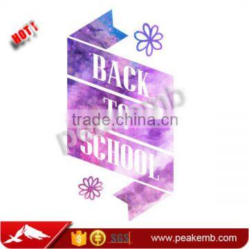 back to school custom sublimation heat transfer printing for t-shirt