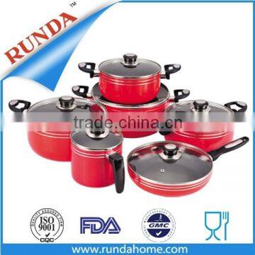 2016 Hot Red Royal Non Stick Cookware Casserole Pot
