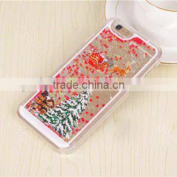 Fashion Liquid Bling Crystal Christmas Tree Snowflake Case for Samsung & IPhone 3D Phone Case photo-6