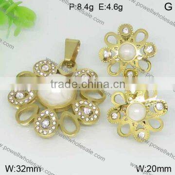 Fashion Wholesale Latest young girl earring jewelry set