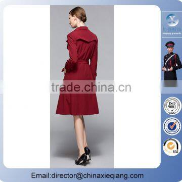 2016 Fashion Ladies Retor Trench Coat Winter Coat for Women