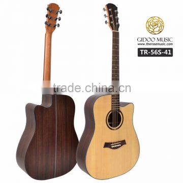 41 inch high quality solid top acoustic guitar from China guitar factory TR56S41