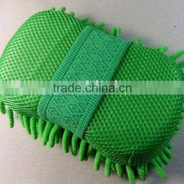 microfiber sponge pad/car wash sponge/scrubbing sponge