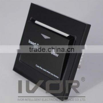 Good Quality IVOR Hotel Card Energy Saving Switch Key Card Power Switch Insert Any Card for Power SK-ES2300N Black