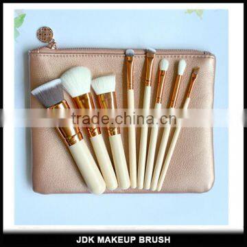 Private label Rose Gold Make up Brush set/Golden rose cosmetics