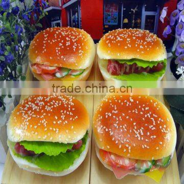 Artificial sandwich model for restaurant display | Plastic cakes 3D fridge magnet | Yiwu Sanqi Crafts - Fake food manufacturer