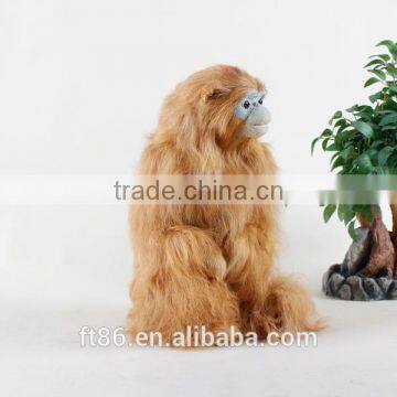 Customized Artificial Realistic Life Like Plush Langur Animal Toy