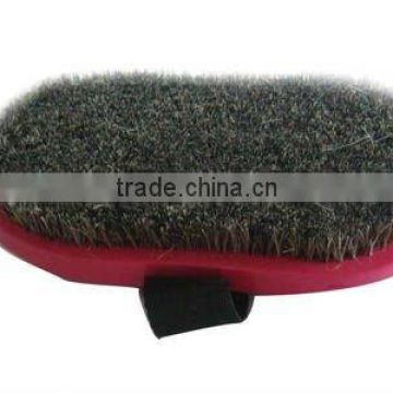 plastic back horse hair brush