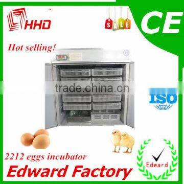 HHD 2016 automatic industrial Egg Hatchers Price/2000 eggs incubator/automatic digital egg incubator CE approved