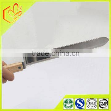 Wholesale high quality serrated stainless steel uncapping knife/honey scraper