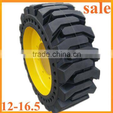 good price otr forklift skid steer tires 12-16.5 solid