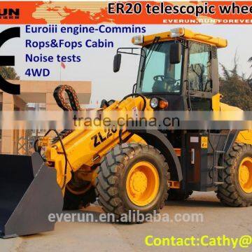 2 Ton Loading Capacity Multifunctional Compact Telescopic Loader ER2000 With Rops&Fops Cabin photo-4