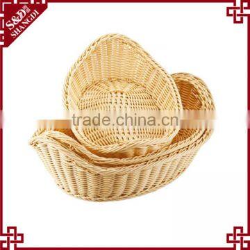 New bulk cheap food display baskets hand woven unique wicker baskets wholesale