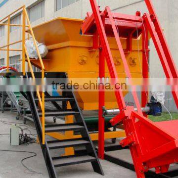 Waste plastic recycling machine line