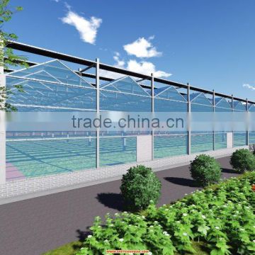 Automatic ecological temperature glass greenhouse