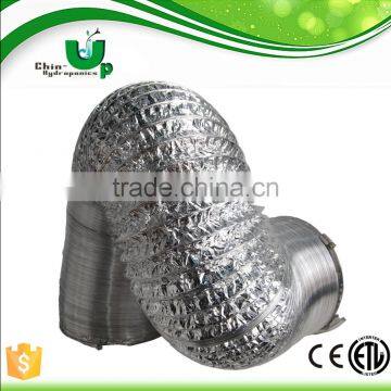 4" 25ft aluminum flexible air ducting for greenhouse ventilation with 2 pcs clamps