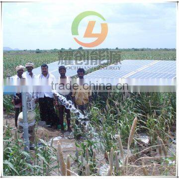 1.1KW submersible deep well solar water pump system for agriculture irrigation
