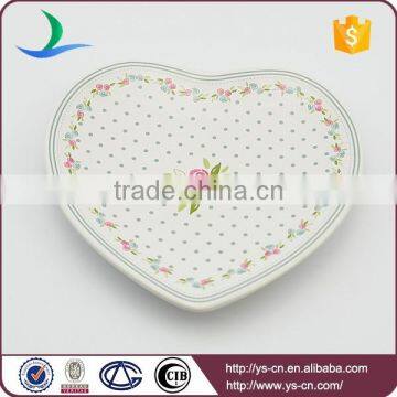 Decal Ceramic light weight wedding heated dinner plates