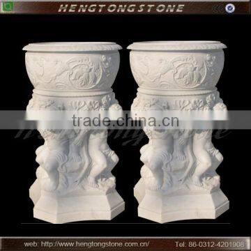 Garden Natural Stone Angel Flower Pots photo-4