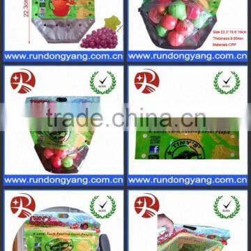 CPP Plastic Stand up Pouch Slider Zip Lock Protection Fruit Bag for Grape photo-5