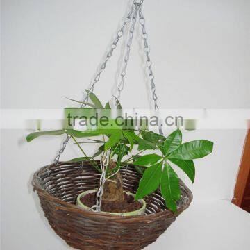 Outdoor Handweave Willow Wicker Flower Pot