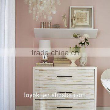 Living Room Wall Mounted Shelf Floating Wedge Shelf Set of 2 photo-2