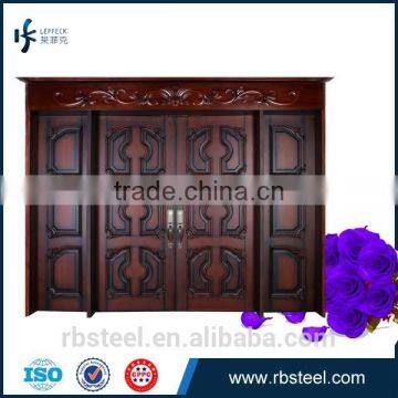 Ribang good front entry wooden door double entry doors