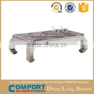 C8051 Square sofa marble coffee table marble center table