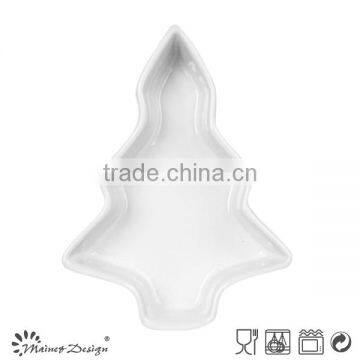 Snow Shape Sauce Plate Small Plate Stoneware Ceramic Plain White Color Dishes