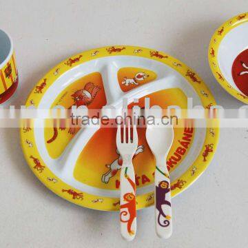 Melamine kids lunch set