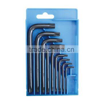 9pcs torx key set star with hole(17035 Folding Wrench Set, Wrench, multifunction)