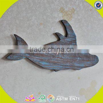2017 New Design Wooden Wall Decoration Ideas Wholesale Cheap Whale Shape Wooden Wall Decoration Ideas W09D018 photo-6