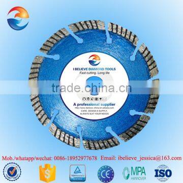 Diamond split turbo blade for masonry