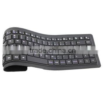 Environmental Silicon Material Colorful Waterproof Folded 88 Keys Wireless Bluetooth Keyboard photo-2