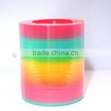 Hot Plastic Magic Rainbow Coil Spring 8.7 *9 cm Big Size Slinky Colorful Novelties Educational Toy photo-6