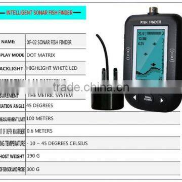 9m Smart Sonar Fish Finder Water Temperature Display & Shallow Water Alarm Fish Finder photo-6