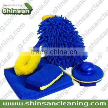 2014Hot selling 5 Piece Wash Kit/car cleaning kit Car Wash Products Kit/Microfiber Towel Car Cleaning Wash