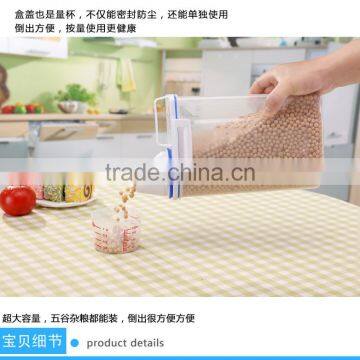 L00004 2017 New Style Grain Tank Canister Kitchen Rice Grain Storage Box Sealed in Plastic Barrels of Jar photo-6