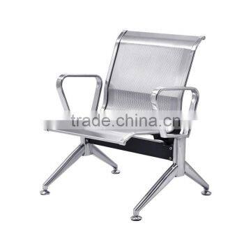 Public Place Cheap Stainless Steel 3-Seater Waiting Chair photo-2