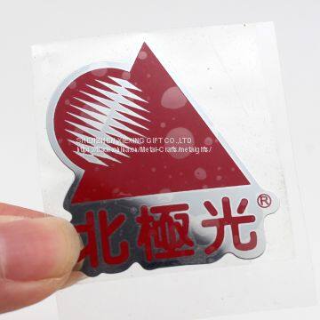 3M glue waterproof plating metal label for machine