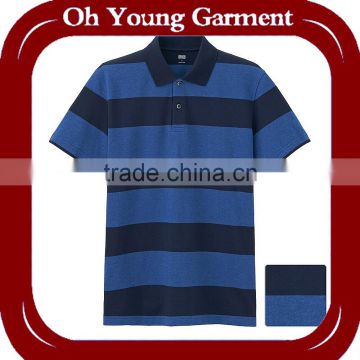 pique polo shirt two color polo shirt stripe polo shirt