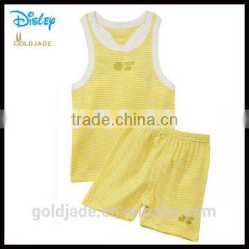 Custom 100% Cotton Baby Clothing Sets Tank Set