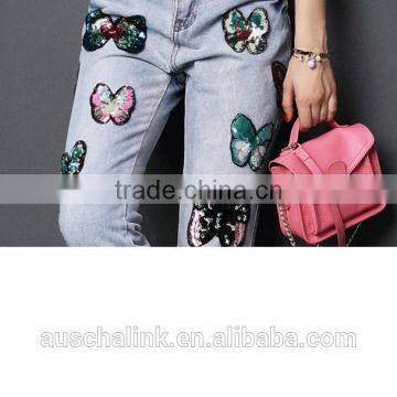 Hot Sale New Model Female Jeans Fashion Design Chic Jeans for Lady photo-5