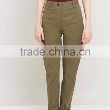 New Arrival Custom Lady Popular Khaki Funny Cargo Trousers photo-2