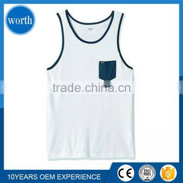 2017 men Street Fashion Custom pocket style Vest tank tops