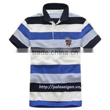 Mans Striped Polo Shirts, Short Sleeve, 65poly /35 Cotton photo-3