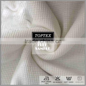 Knitted tricot 100% Cotton Waffle Weave Fabric