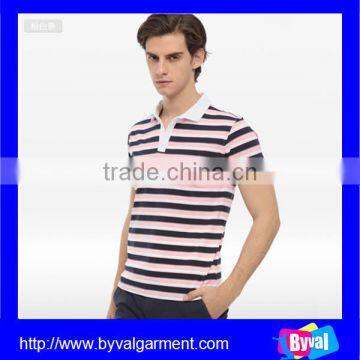 Wholesale 2015 Summer Stripe Fashion Polo Shirts/ Top Quality Polo Shirts/ Europe Polo Shirts photo-3