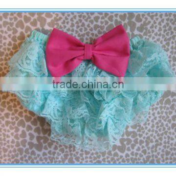 Hot Sale Kids Wear Dubai Baby Bloomers Ruffles Lace Infant Diaper Bloomer Wholesale photo-4