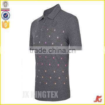 Wholesale 100% Cotton Embroidered Logo Men Custom Polo T Shirt